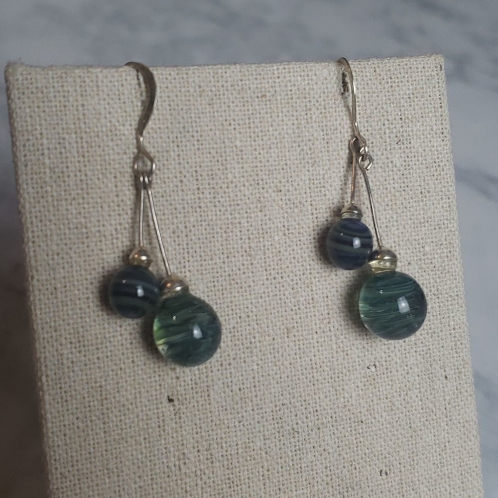 Marble-Like Earrings